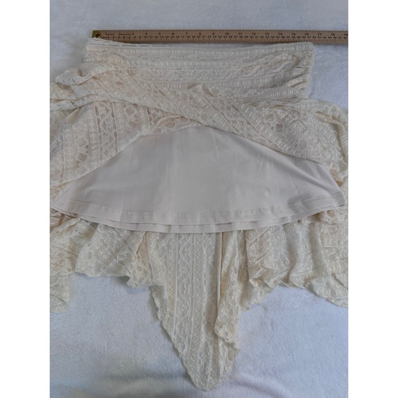 Fairycore Princess Polly Lifas Lace mini skirt cream size 12 - Picture 5 of 8